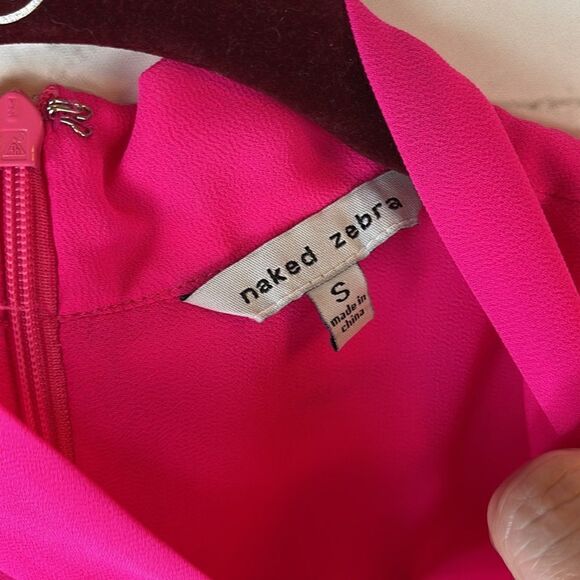 Naked Zebra Pink Cross Front Tank - Picture 5 of 7